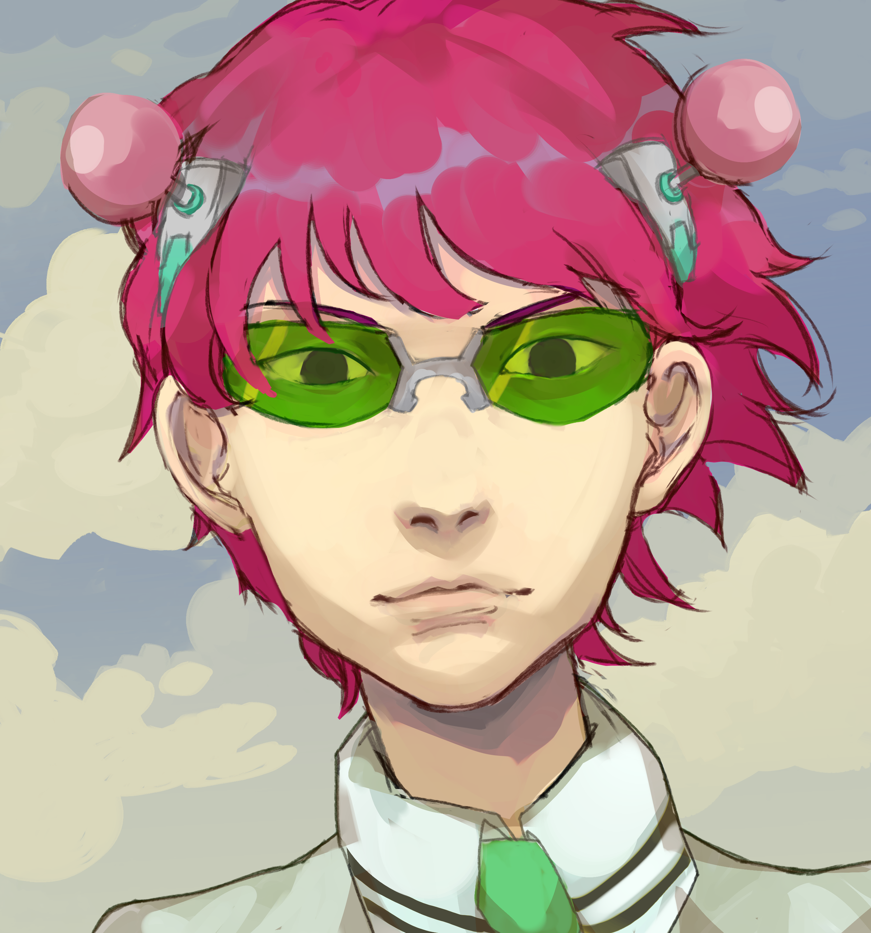 Drawing of The Disastrous Life of Saiki K., Saiki